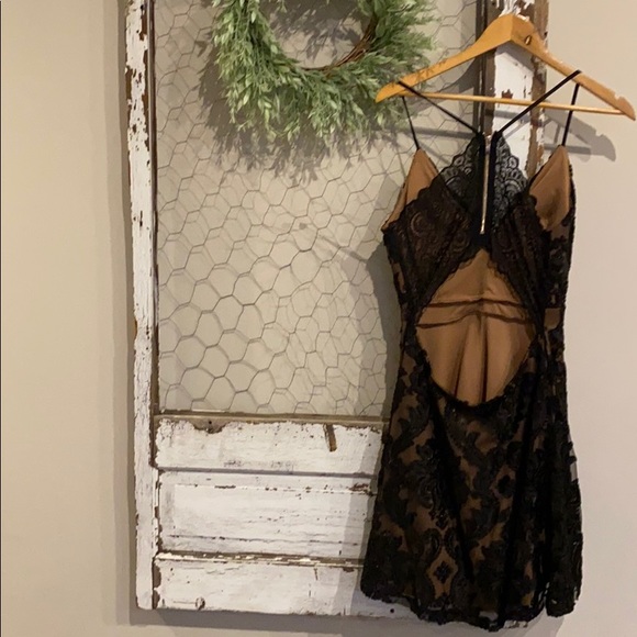 Lace Back Dress - Picture 2 of 5